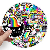 Rainbow Cat Graffiti Sticker
